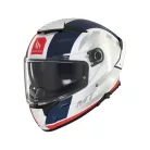 Casca Mt Helmets Thunder 4 SV Treads C7 alb/rosu/albastru lucios