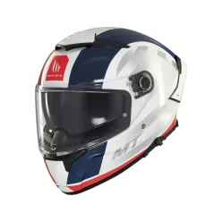   Casca Mt Helmets Thunder 4 SV Treads C7 alb/rosu/albastru lucios