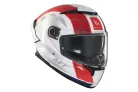 Casca Mt Helmets Thunder 4 SV Treads C7 alb/rosu/albastru lucios