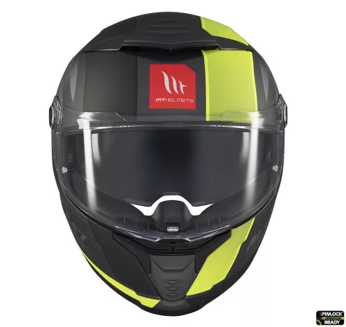 Casca Mt Helmets Thunder 4 SV Treads D3 galben fluor mat