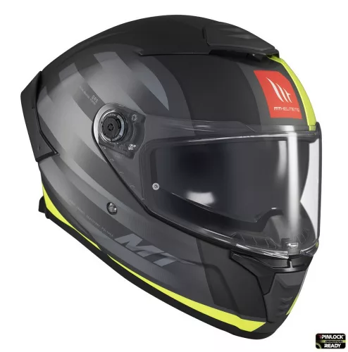 Casca Mt Helmets Thunder 4 SV Treads D3 galben fluor mat