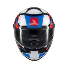 Casca Mt Helmets Thunder 4 SV Luminence A7 alb/rosu/albastru lucios