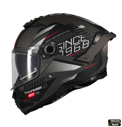 Casca MT Thunder 4 SV Luminence D1 negru/gri mat   MT-V-28B - Negru/gri mat