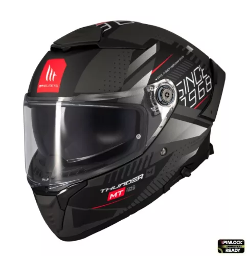Casca Mt Helmets Thunder 4 SV Luminence D1 negru/gri mat