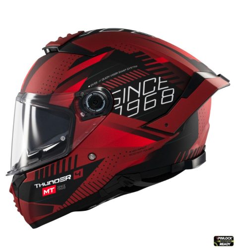 Casca MT Thunder 4 SV Luminence D5 rosu mat   MT-V-28B - Rosu mat