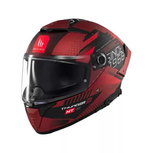 Casca Mt Helmets Thunder 4 SV Luminence D5 rosu mat