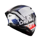 Casca Mt Helmets Thunder 4 SV Waves A17 alb/roșu/albastru