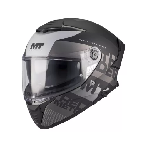 Casca Mt Helmets Thunder 4 SV Waves B2 negru mat/gri