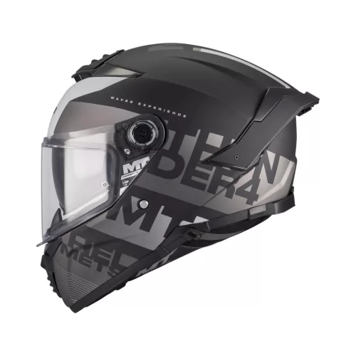 Casca Mt Helmets Thunder 4 SV Waves B2 negru mat/gri