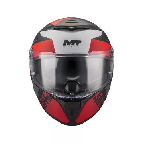 Casca Mt Helmets Thunder 4 SV Waves B5 negru mat/roșu/gri