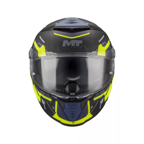 Casca Mt Helmets Thunder 4 SV Lumex B27 negru mat/galben fluo/albastru