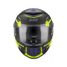 Casca Mt Helmets Thunder 4 SV Lumex B27 negru mat/galben fluo/albastru