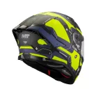 Casca Mt Helmets Thunder 4 SV Lumex B27 negru mat/galben fluo/albastru