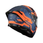 Casca Mt Helmets Thunder 4 SV Lumex C24 albastru mat/portocaliugalben