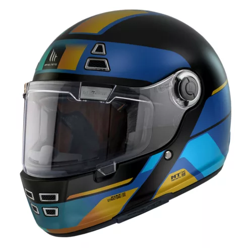 Casca Mt Helmets Jarama 68th C7 albastru mat