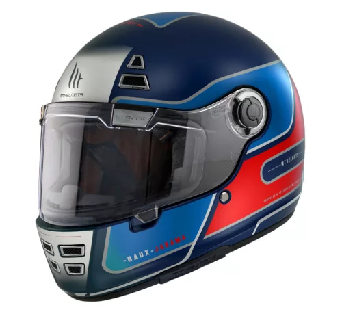 Casca Mt Helmets Jarama Baux D7 albastru mat
