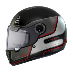 Casca Mt Helmets Jarama Baux E15 rosu fluor mat