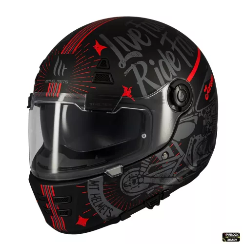 Casca Mt Helmets Jarama SV Art E5 negru/gri mat