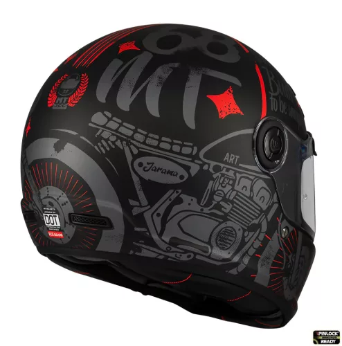 Casca Mt Helmets Jarama SV Art E5 negru/gri mat