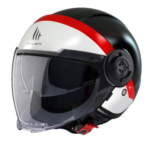 Casca Mt Helmets Viale SV S 68 Unit A5 rosu mat