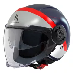 Casca Mt Helmets Viale SV S 68 Unit D7 albastru mat