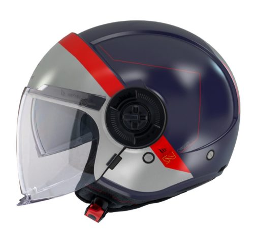 Casca Mt Helmets Viale SV S 68 Unit D7 albastru mat - omologare noua ECE 22.06 - Albastru mat