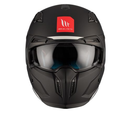 Casca Mt Helmets Streetfighter SV S A1 negru mat - masca barbie si cozoroc detasabile - omologare noua ECE 22.06 - Negru mat