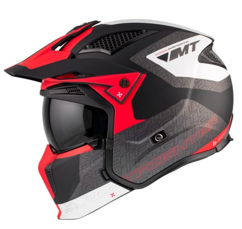 Casca Mt Helmets Streetfighter Sv S B15 Totem Rosu Mat