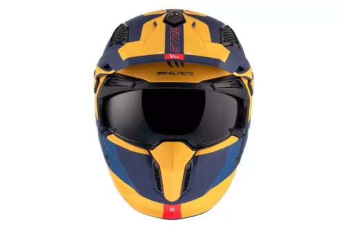 Casca Mt Helmets Streetfighter SV S Totem C3 galben mat
