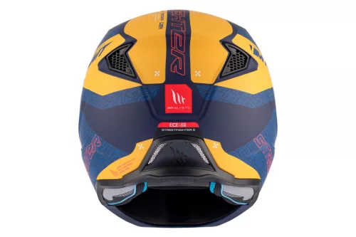 Casca Mt Helmets Streetfighter SV S Totem C3 galben mat