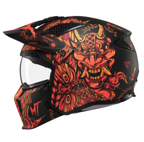 Casca Mt Helmets Streetfighter SV S B5 Hellish rosu mat