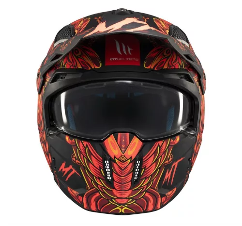 Casca Mt Helmets Streetfighter SV S B5 Hellish rosu mat