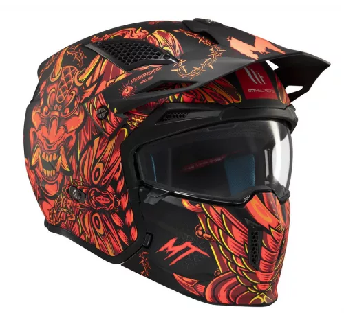 Casca Mt Helmets Streetfighter SV S B5 Hellish rosu mat
