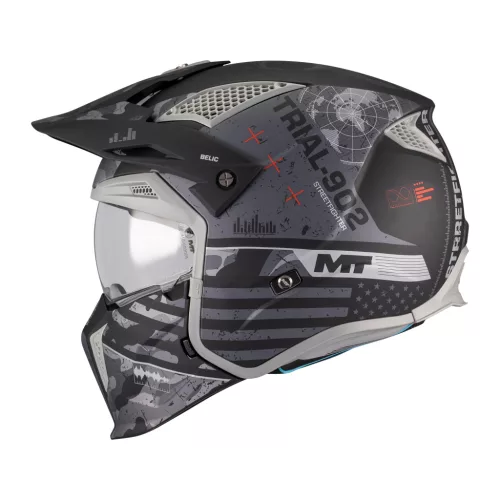 Casca Mt Helmets Streetfighter SV S Belic B2 gri/negru mat