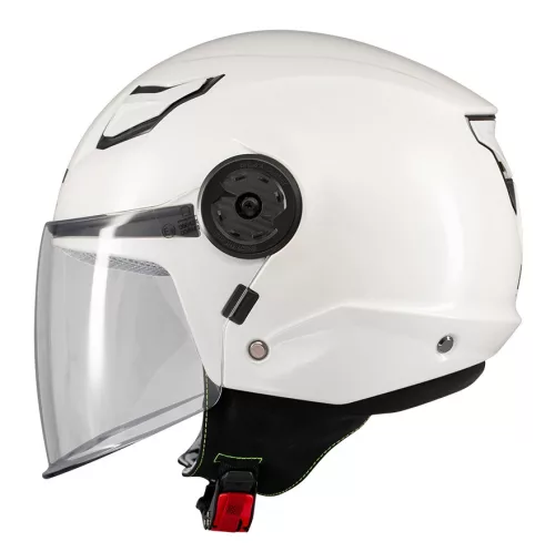 Casca Mt Helmets Lite Kids Pure A0 alb lucios