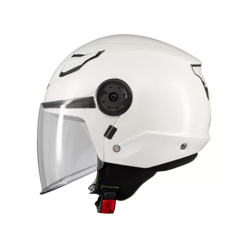 Casca Mt Helmets Lite Kids Pure A0 alb lucios