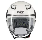 Casca Mt Helmets Lite Kids Pure A0 alb lucios