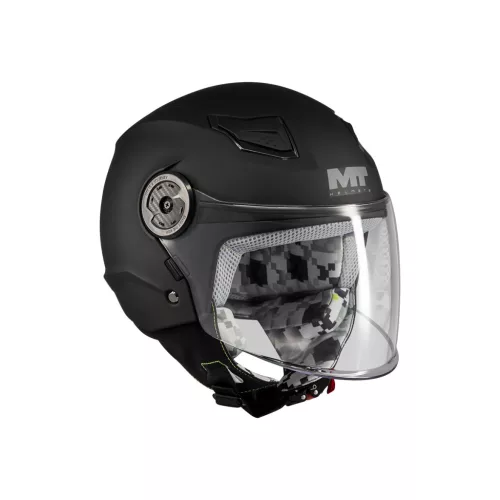 Casca Mt Helmets Lite Kids Pure A1 negru mat