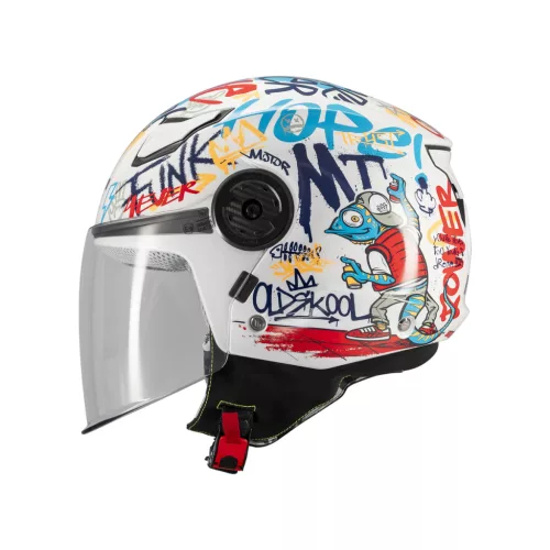 Casca Mt Helmets Lite Crew A5 alb lucios