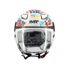 Casca Mt Helmets Lite Crew A5 alb lucios