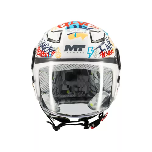 Casca Mt Helmets Lite Crew A5 alb lucios