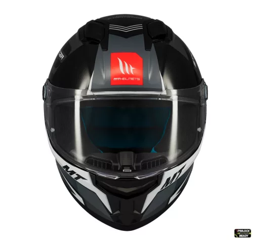 Casca Mt Helmets Stinger 2 Tron B12 negru/gri lucios