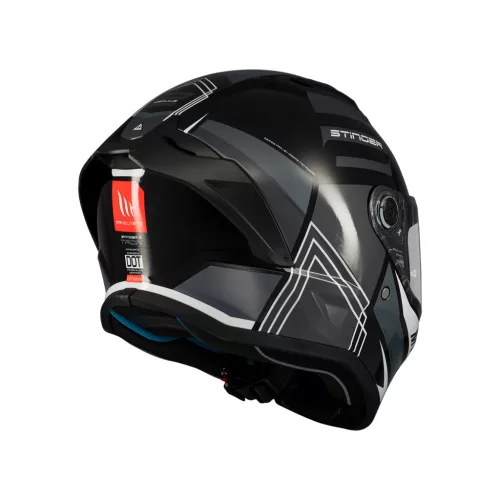 Casca Mt Helmets Stinger 2 Tron B12 negru/gri lucios