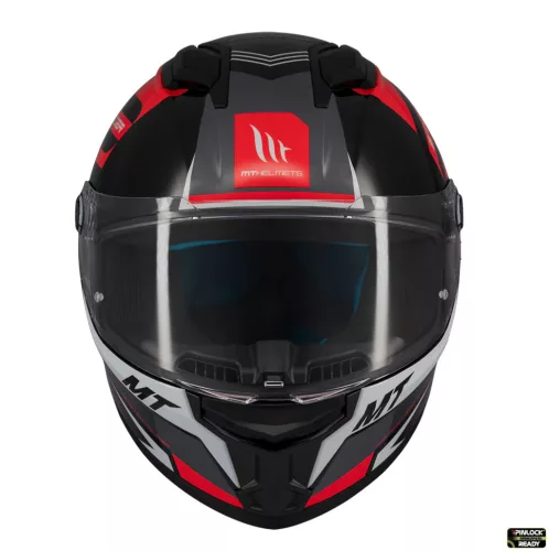 Casca Mt Helmets Stinger 2 Tron B15 negru/rosu lucios