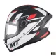 Casca Mt Helmets Stinger 2 Zivze B5 negru/alb/rosu mat