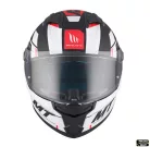 Casca Mt Helmets Stinger 2 Zivze B5 negru/alb/rosu mat