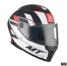 Casca Mt Helmets Stinger 2 Zivze B5 negru/alb/rosu mat