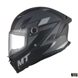 Casca Mt Helmets Stinger 2 Zivze C2 negru/gri mat