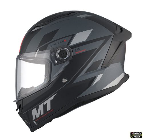 Casca Mt Helmets Stinger 2 Zivze C2 Negru/Gri Mat