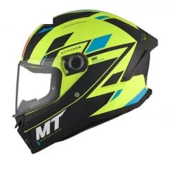   Casca Mt Helmets Stinger 2 Zivze C3 Neon negru/albastru mt-v-28b